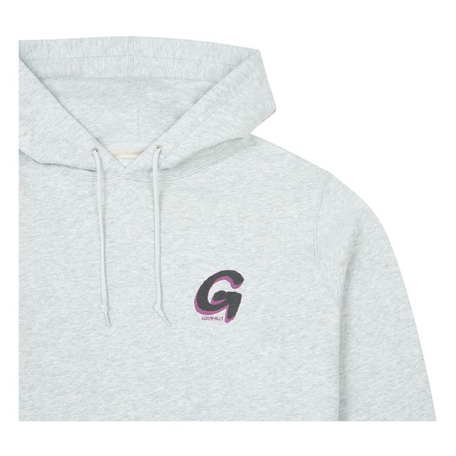 Hoodie Big G-Logo | Grigio chiné chiaro