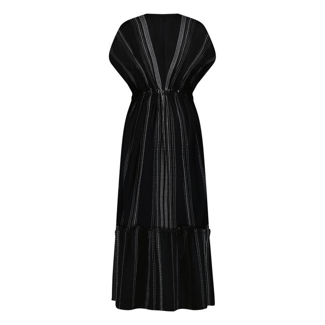 Leliti Plunge Neck Dress | Black