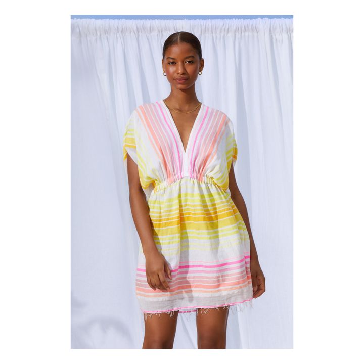 Jamila Plunge Neck Mini Dress | Amarillo- Imagen del producto n°1