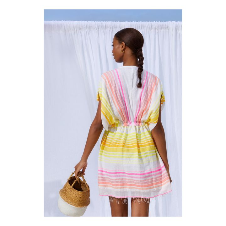 Jamila Plunge Neck Mini Dress | Amarillo- Imagen del producto n°2