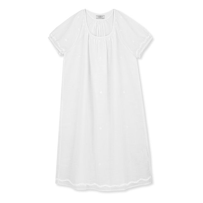 Chemise de Nuit Maria Broderies | Blanc