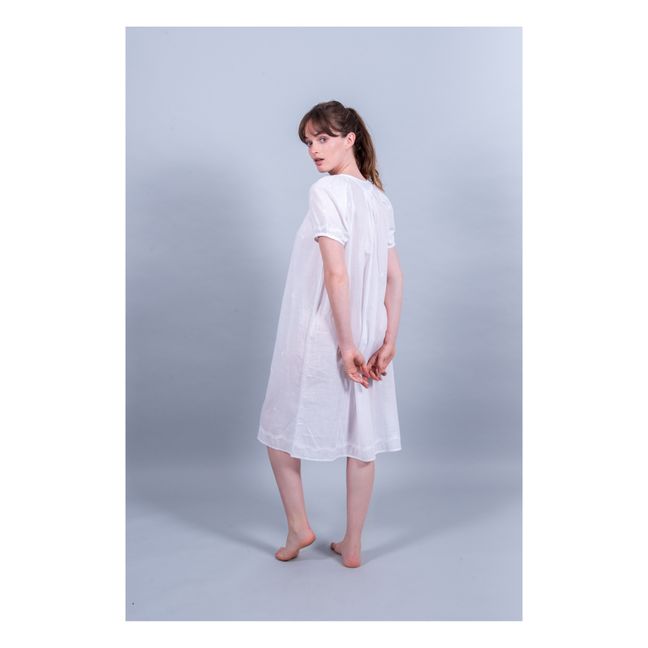 Chemise de Nuit Maria Broderies | Blanc