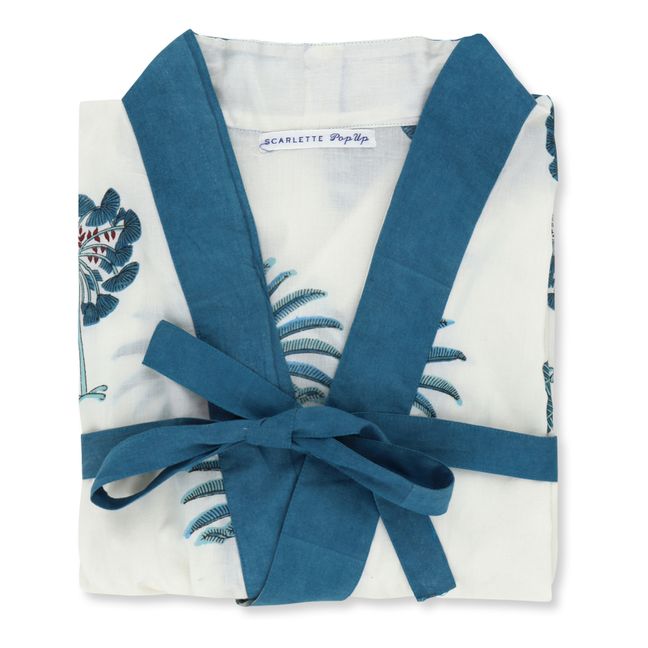 Palm Tree Dressing Gown | Blue