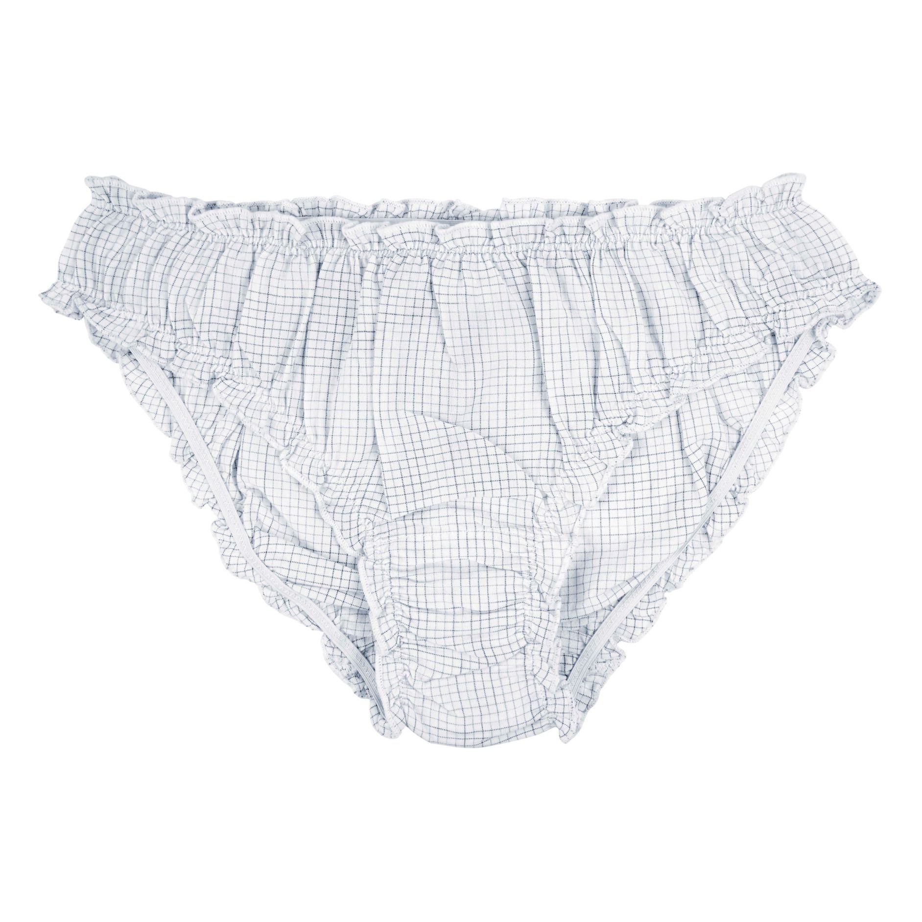 Pointelle High Waisted Bikini Briefs - Lily Loves - White