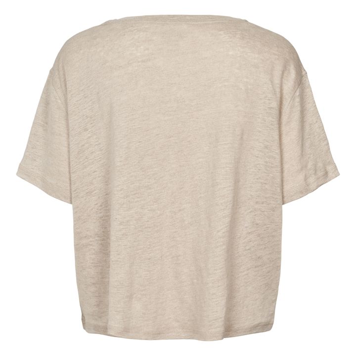 Ivalo Linen T-Shirt | Naturale- Immagine del prodotto n°1