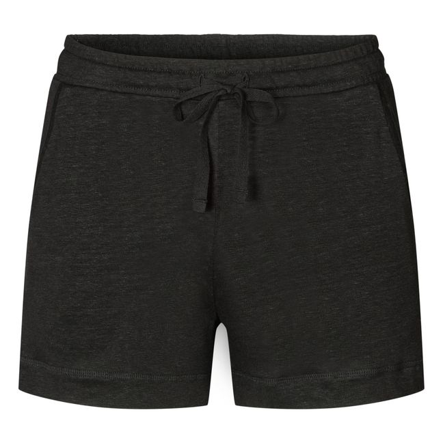 Mimi Linen Shorts | Nero