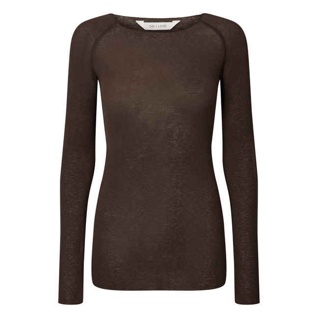 T-shirt Amalie Laine | Brun