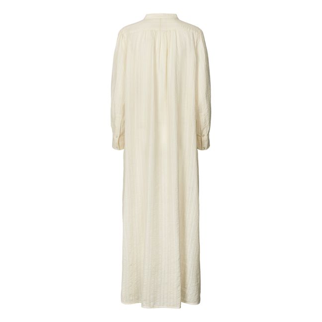 Robe Alma Seersucker | Ecru