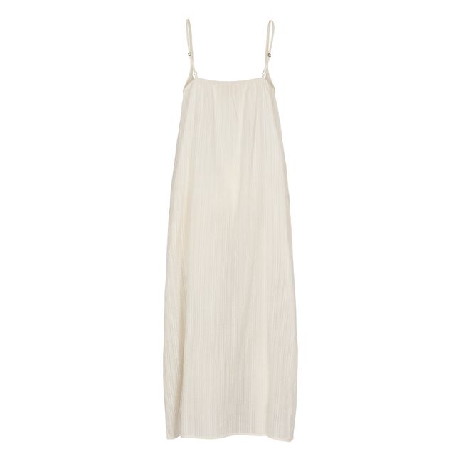 Robe Carmen Seersucker | Ecru