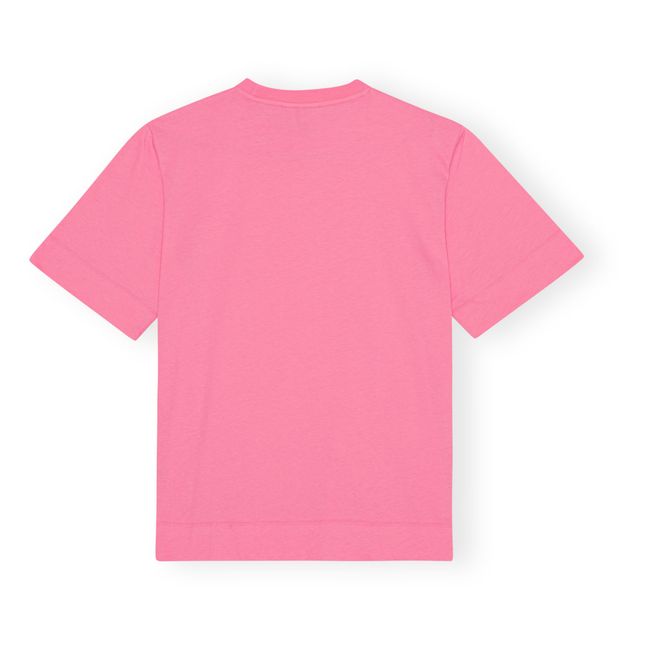 Camiseta ancha de algodón orgánico | Rosa