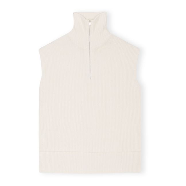 Oversize Alpaca and Merino Wool Vest | Crudo