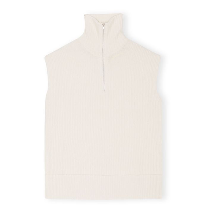 Oversize Alpaca and Merino Wool Vest | Crudo- Imagen del producto n°0