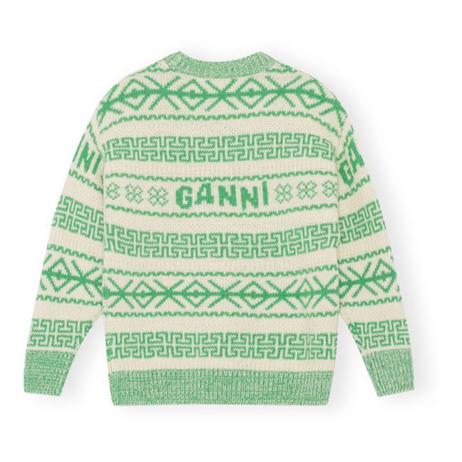 Ganni Organic Wool Jumper | Verde