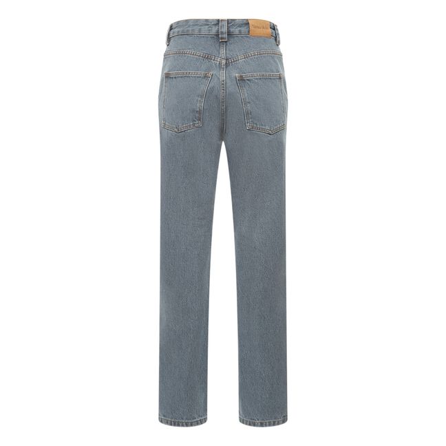 Jeans Cut-Out in Cotone Organico | Stone Grey S045