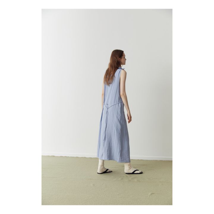 The Knot Linen Dress | Azul- Imagen del producto n°2