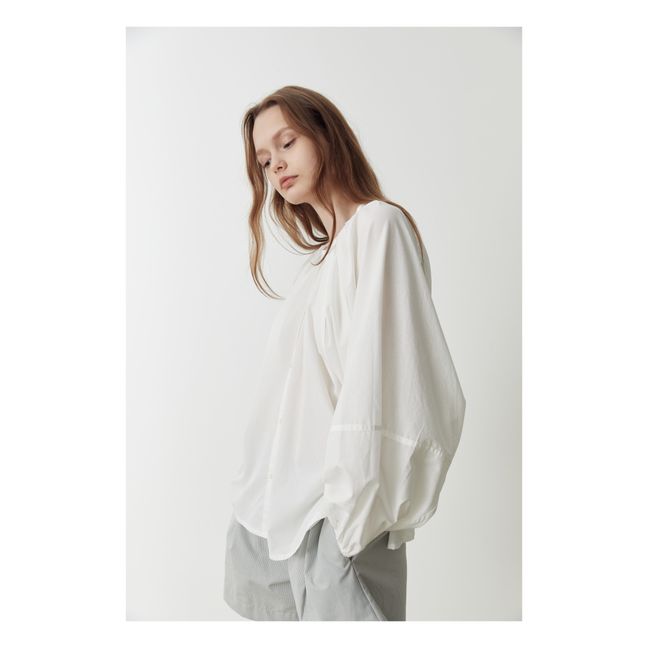 Release Tuck Organic Cotton Top & Bottom Set | White