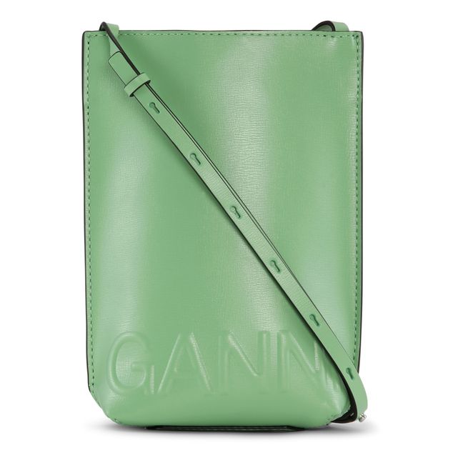 Small Banner Recycled Leather Bag | Green