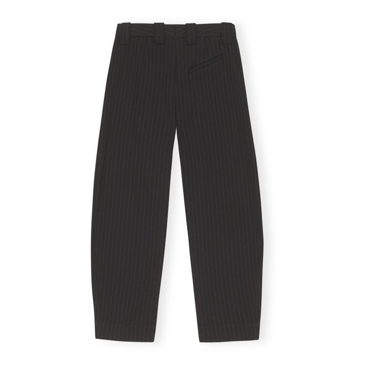 Pantalones de rayas elásticos | Negro- Imagen del producto n°5