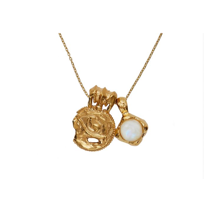 The Gaze of The Moon Necklace | Gold- Product image n°0