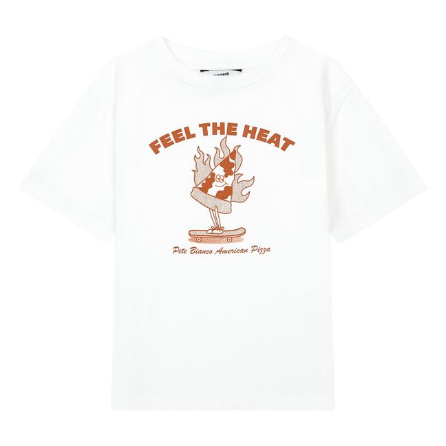 Feel The Heat Organic Cotton T-Shirt | Grauweiß