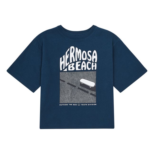 Organic Cotton Hermosa Beach T-Shirt | Blue