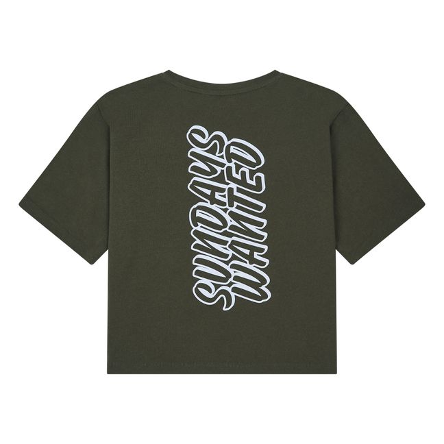 Sundays Wanted Organic Cotton T-Shirt | Verde Kaki