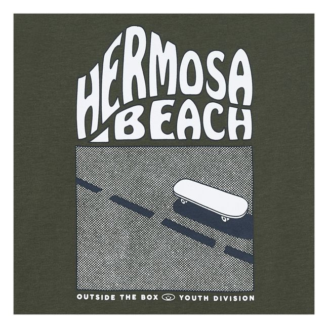 Organic Cotton Hermosa Beach Long Sleeve T-Shirt | Khaki
