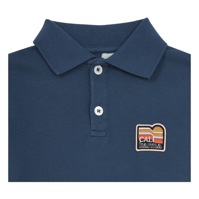 Long Sleeve Polo Neck Shirt | Azul