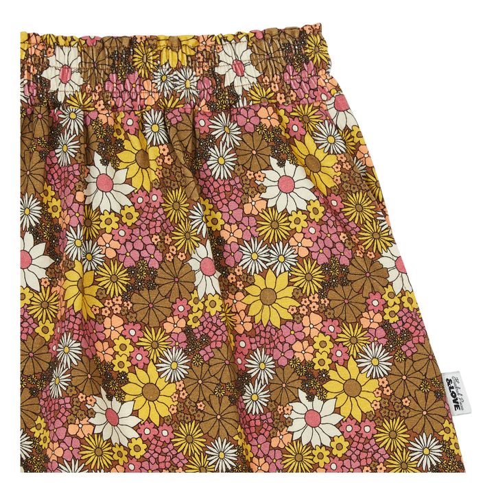 Hundred Pieces - Jupe Longue Retro Flower Coton Bio - Multicolore | Smallable