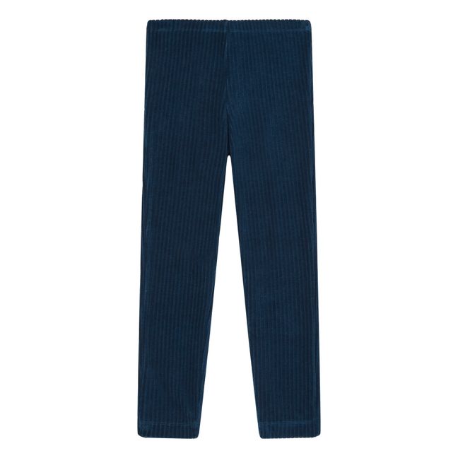 Organic Corduroy Leggings | Blu