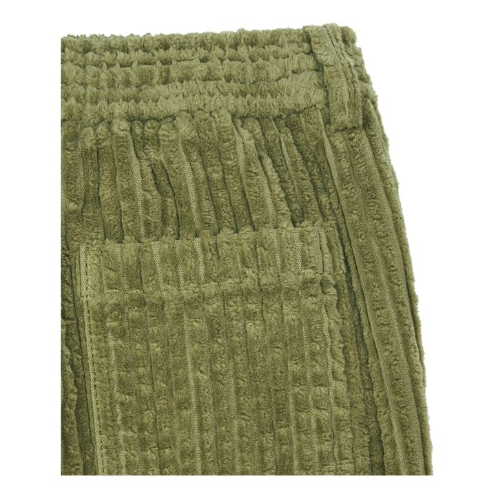 Organic Corduroy Elasticated Waist Trousers | Green- Product image n°2