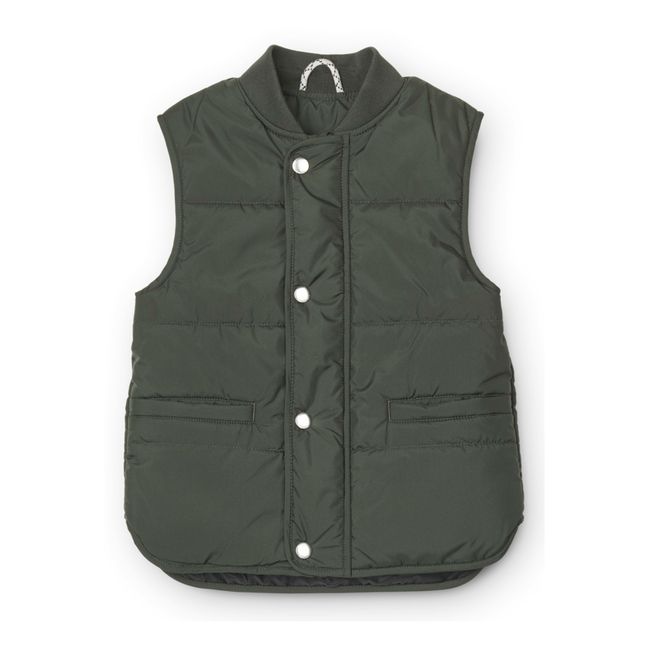 Allison Recycled Polyester Vest | Verde scuro