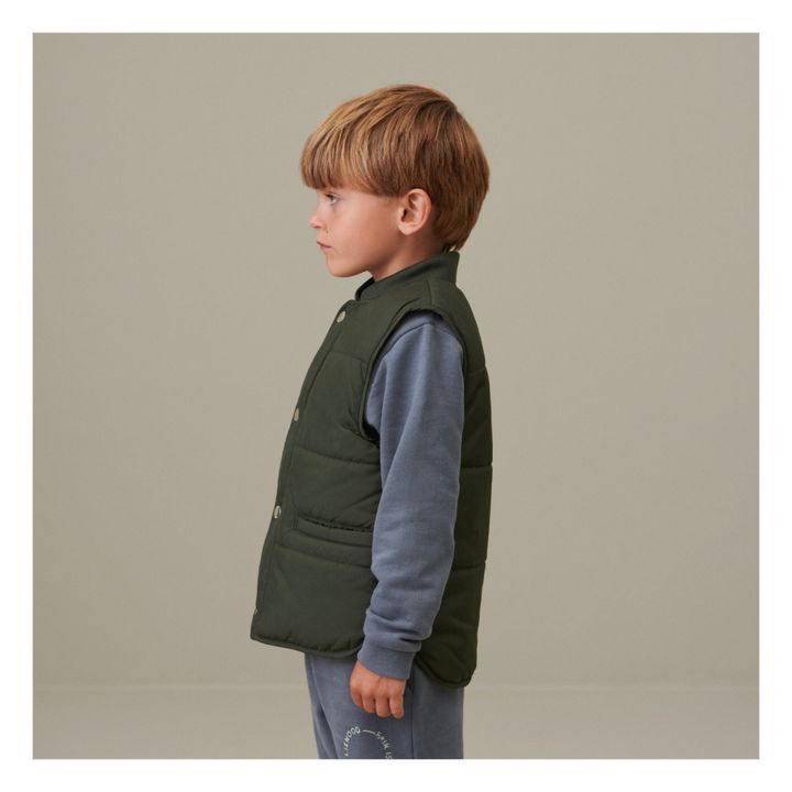 Allison Recycled Polyester Vest | Dark green- Product image n°2