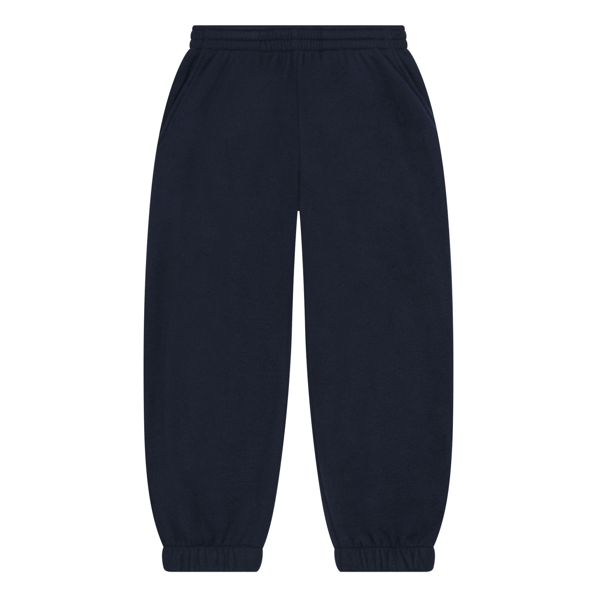 Hundred Pieces - Organic Cotton Wide Leg Joggers - Navy blue