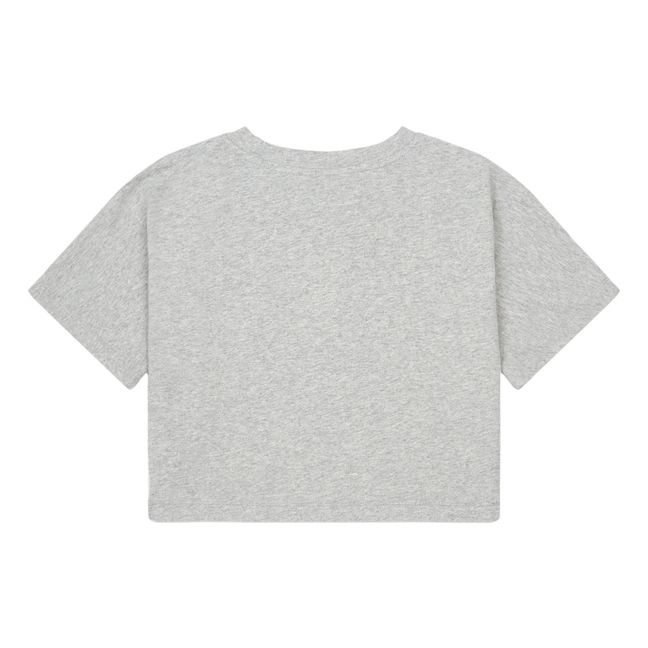 Kids In America Organic Cotton T-Shirt | Gris Jaspeado