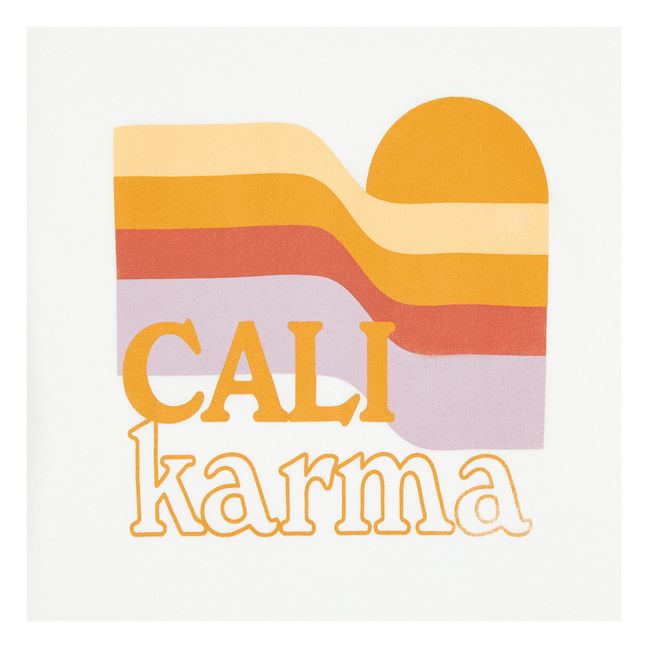 T-Shirt Ample Cali Karma Coton Bio | Blanc cassé