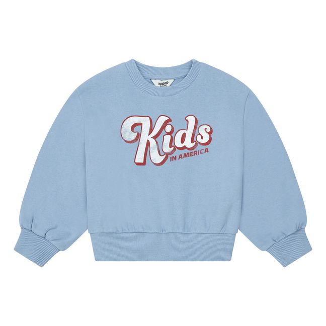 Kids Organic Cotton Sweatshirt | Hellblau