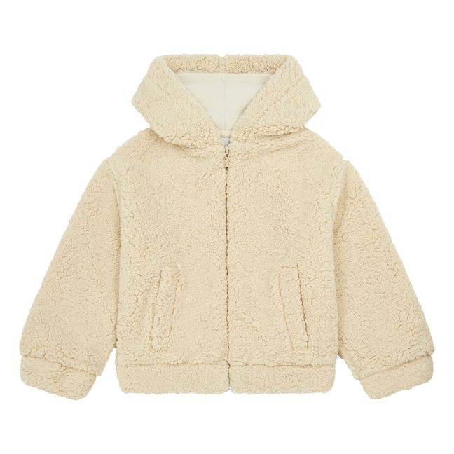 Sherpa Zip-Up Hoodie | Mastic