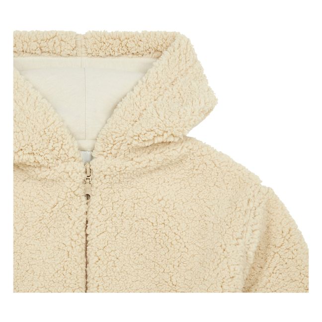 Sherpa Zip-Up Hoodie | Mastic