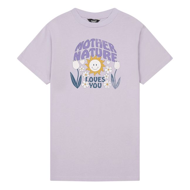 Mother Nature Organic Cotton T-Shirt Dress | Lilac