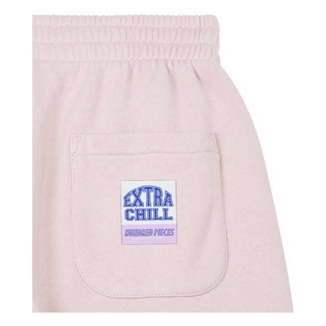Jogger Large En Coton Bio | Rose pâle