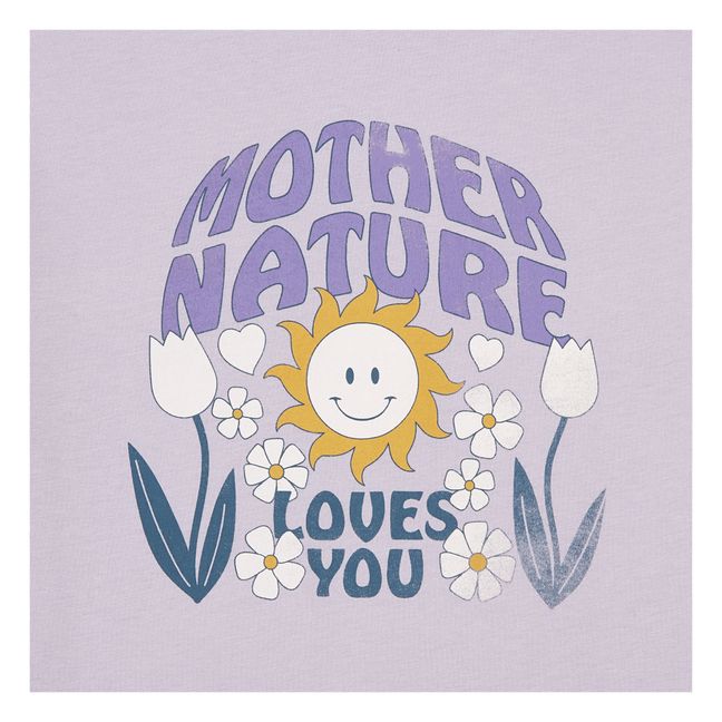 Mother Nature Organic Cotton T-Shirt Dress | Lilac