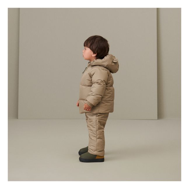 Polle Recycled Polyester Puffer Jacket | Beige