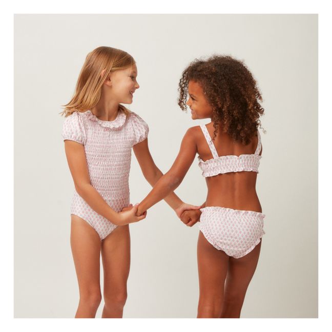 Maillot de Bain 2 Pièces Ruffle | Vieux Rose