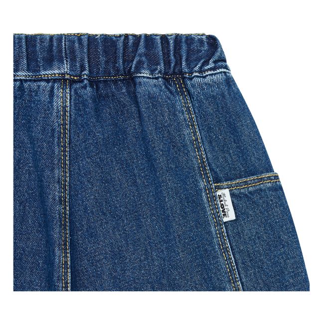 Organic Denim Shorts | Blau