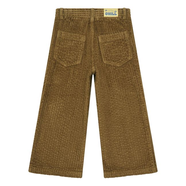 Corduroy Flare Trousers | Marrón