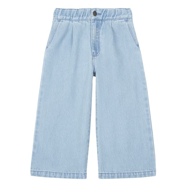 Pantalon Large Denim Organic | Bleu
