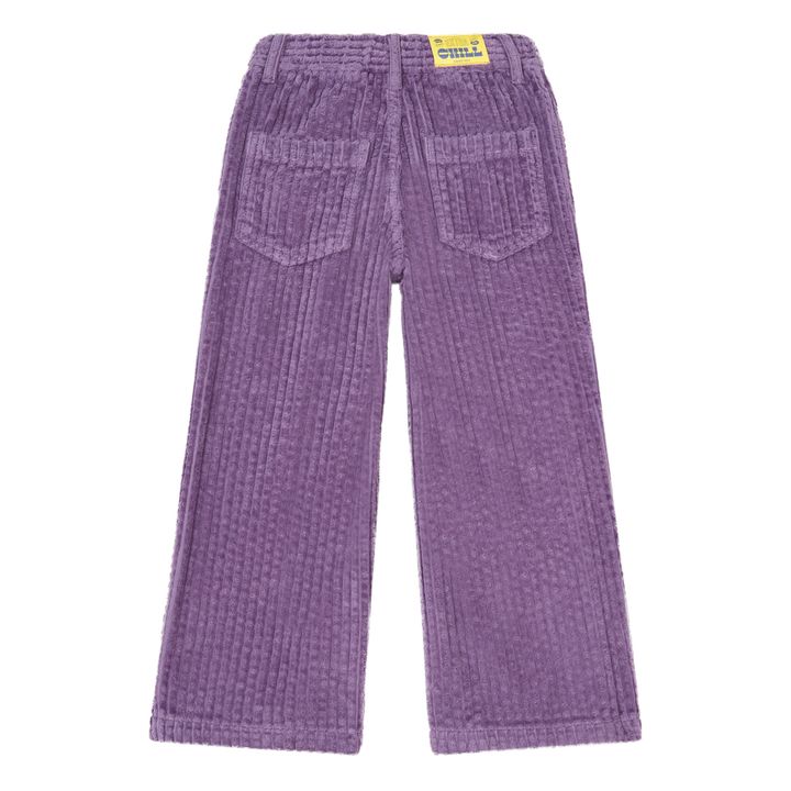 Organic Corduroy Wide Leg Trousers | Violett- Produktbild Nr. 6