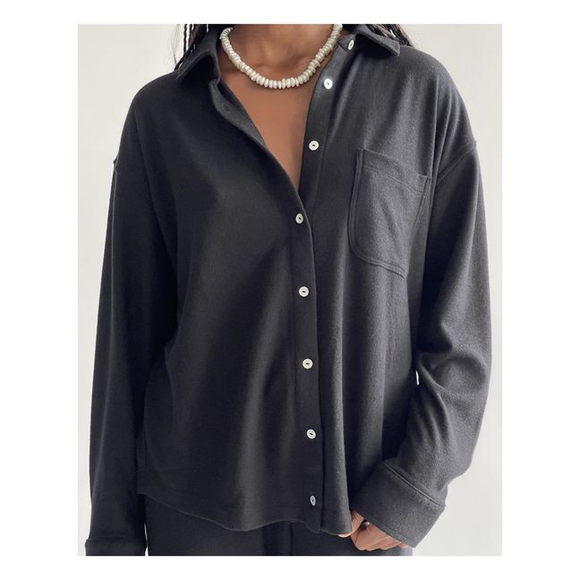 Sweater Shirt | Grau Meliert