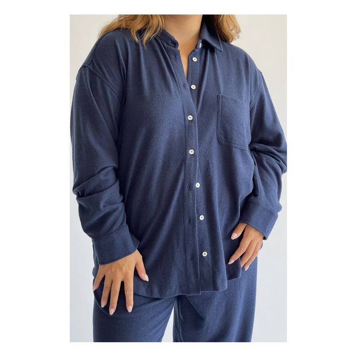 Sweater Shirt | Blu marino- Immagine del prodotto n°1